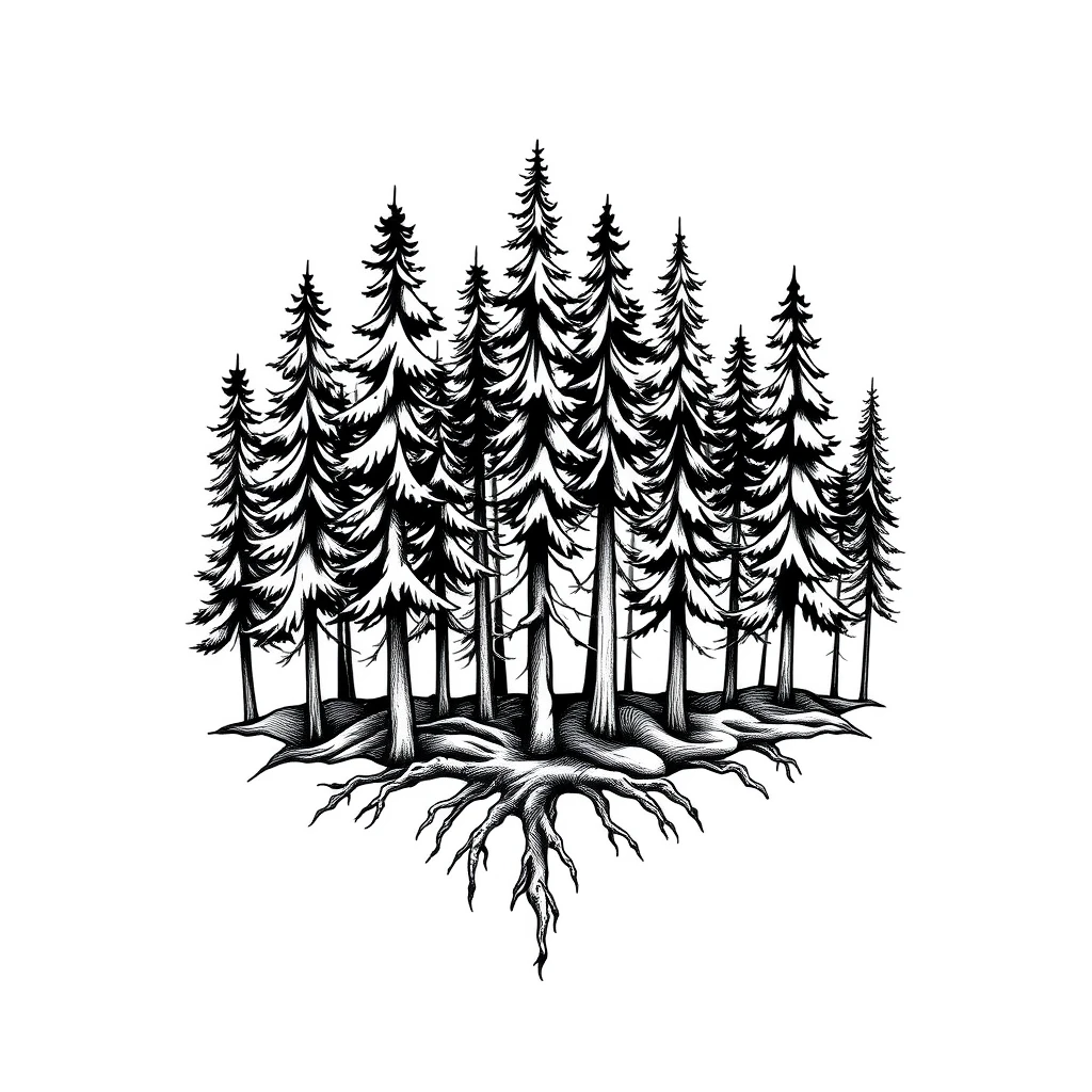 Forest tattoo