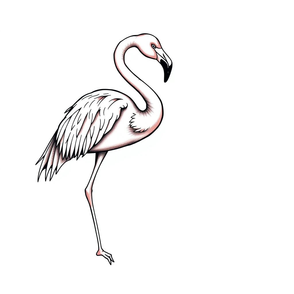 Flamingo tattoo