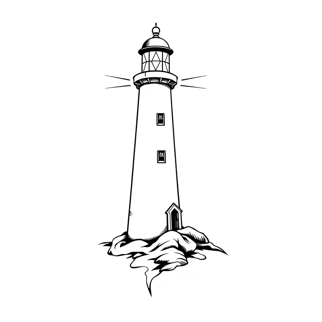 Lighthouse tattoo