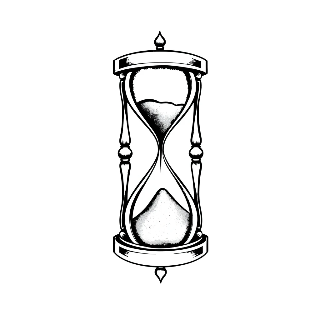 Hourglass tattoo