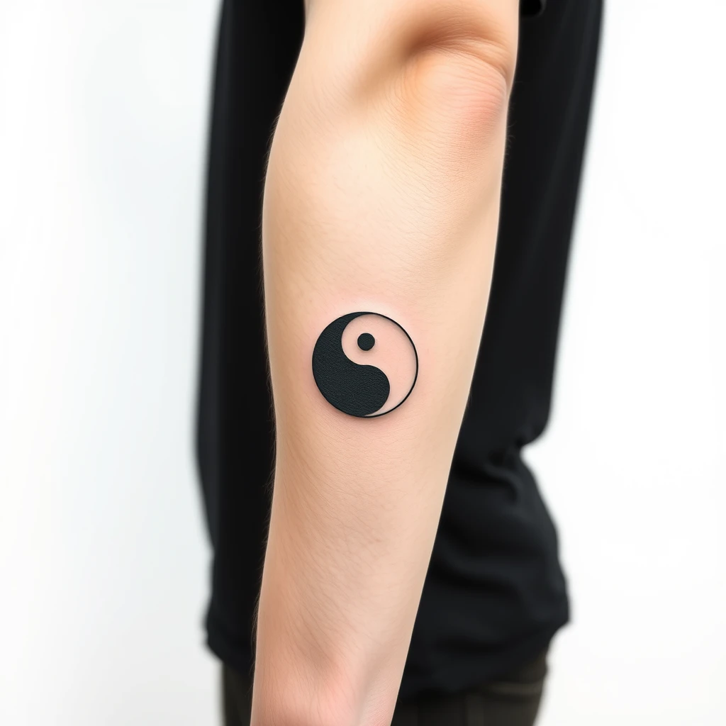 Yin and yang tattoo