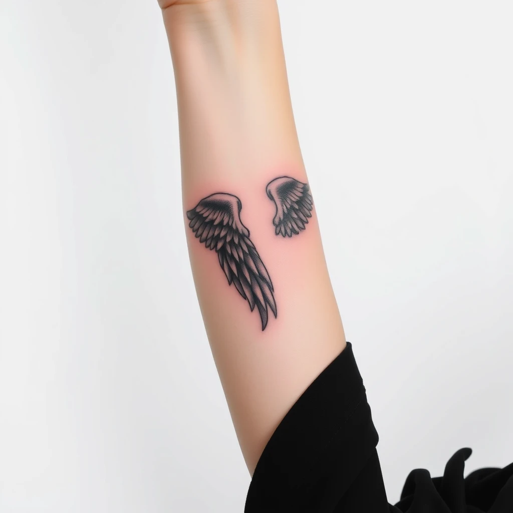 Angel wings tattoo