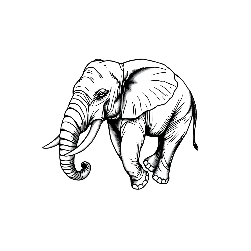 Elephant tattoo