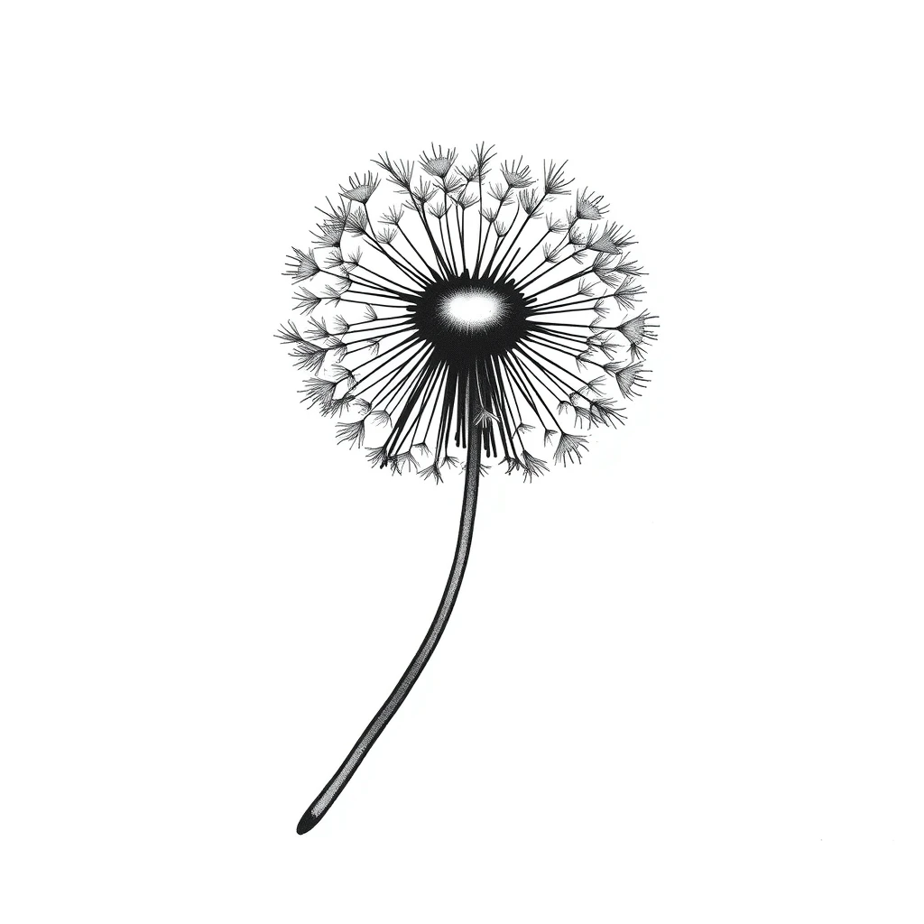 Dandelion tattoo