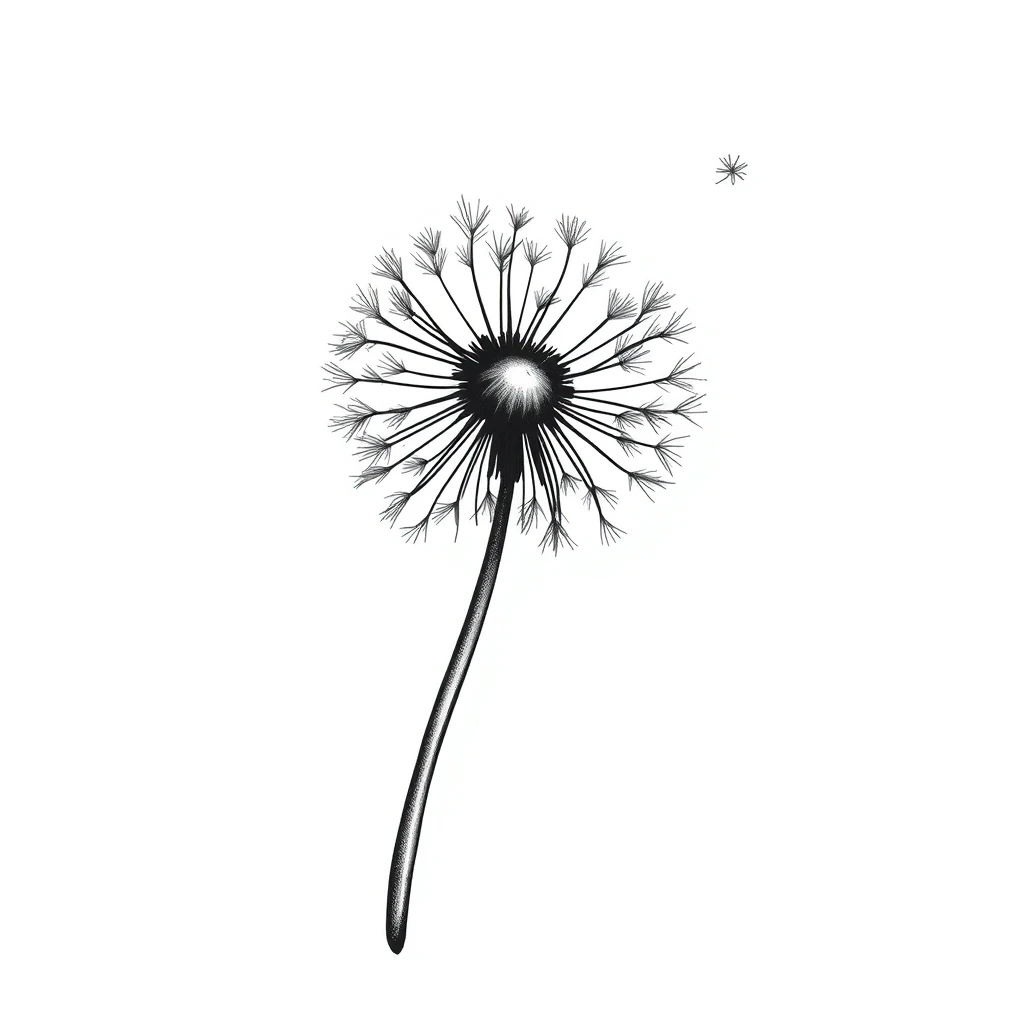 Dandelion tattoo