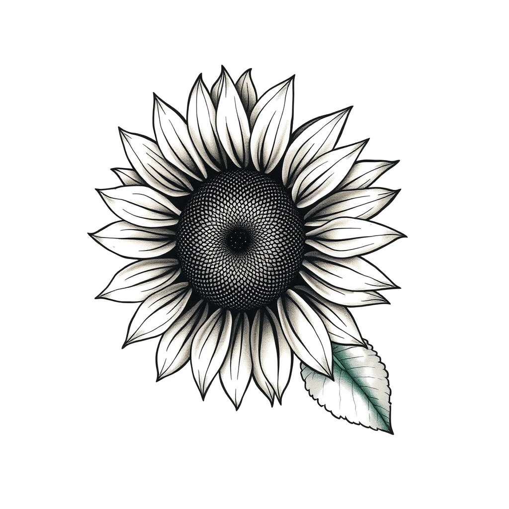 Sunflower tattoo