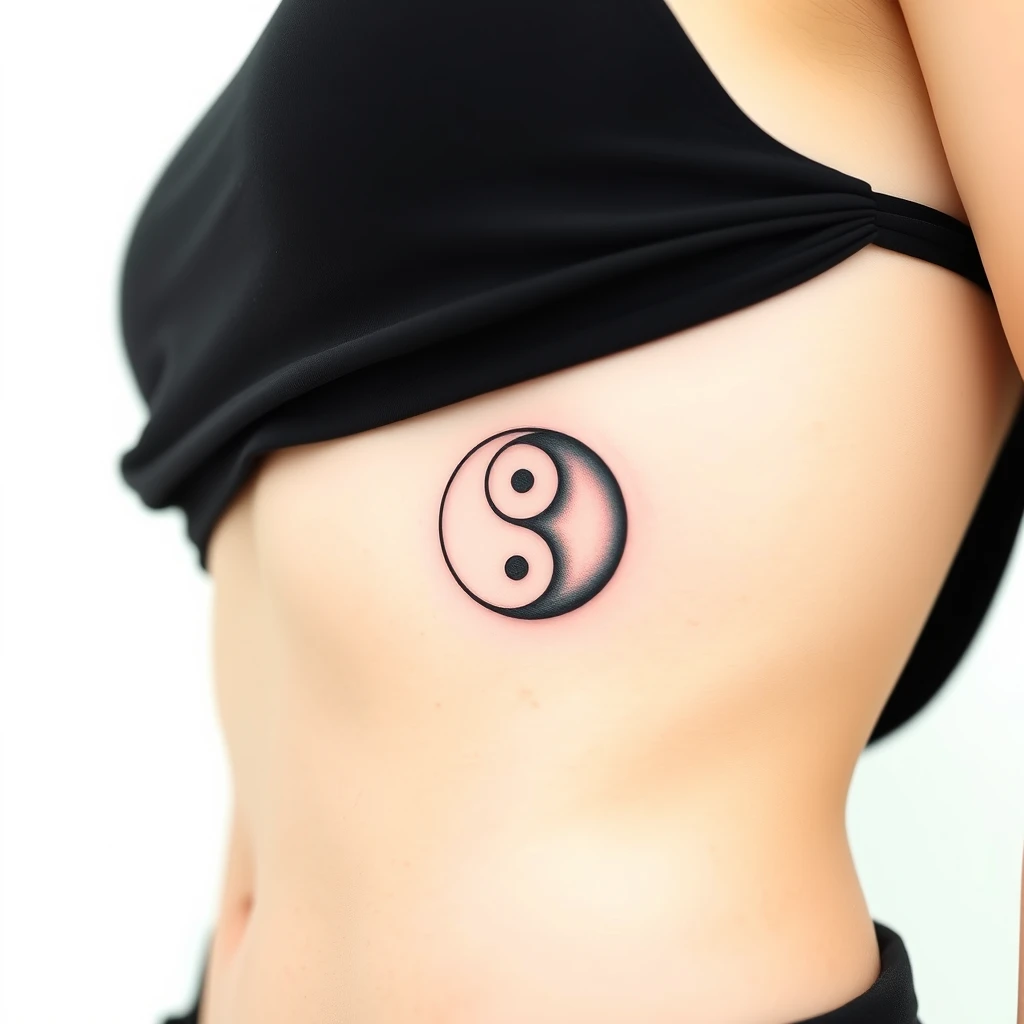 Yin and yang tattoo