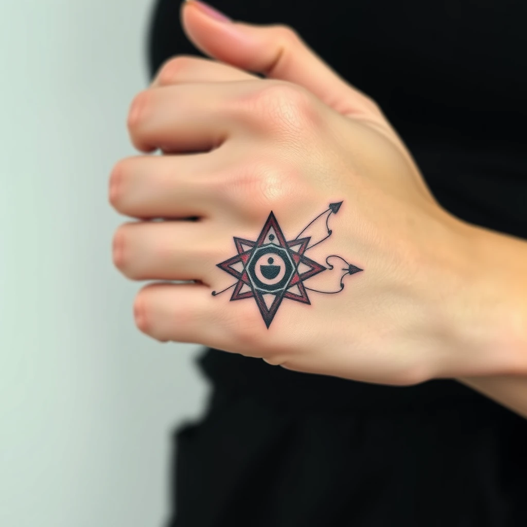 Alchemy symbols tattoo