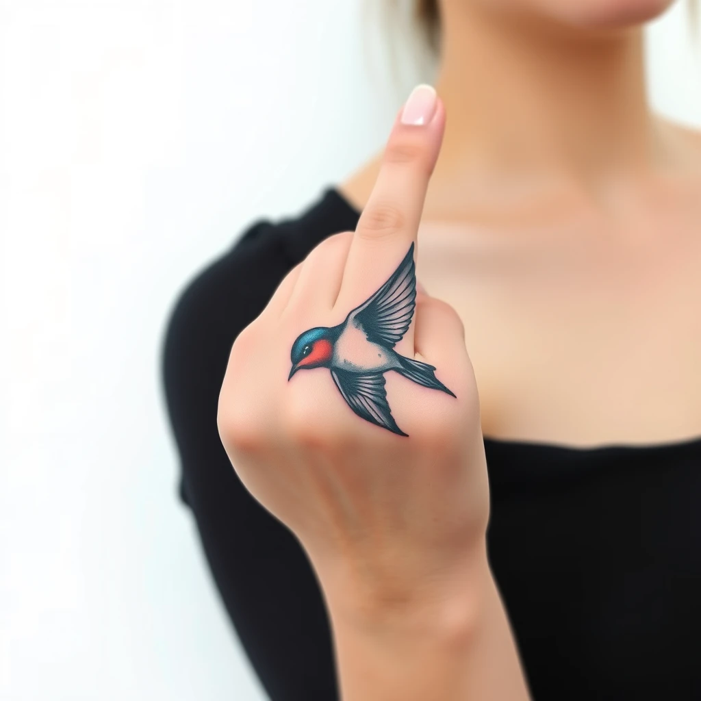 Swallow tattoo