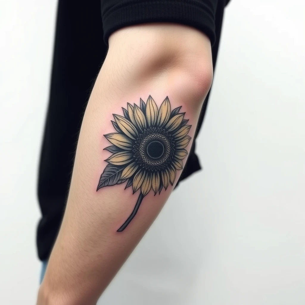 Sunflower tattoo