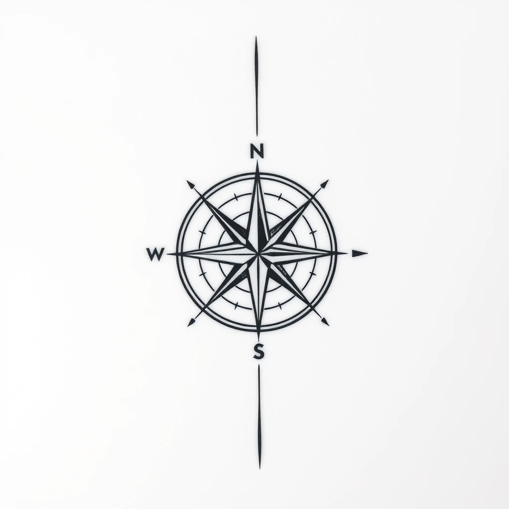 Compass tattoo