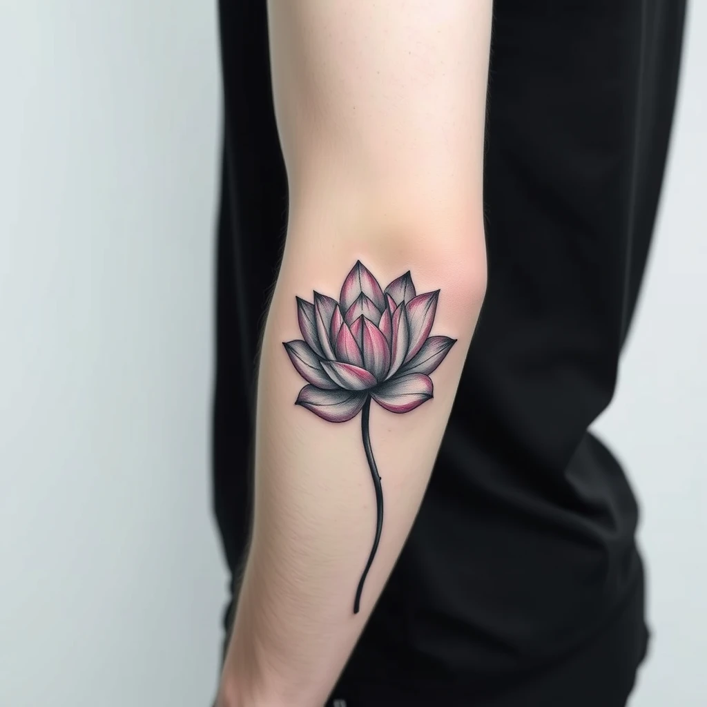 Lotus flower tattoo