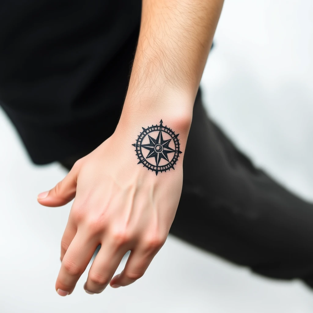 Compass tattoo