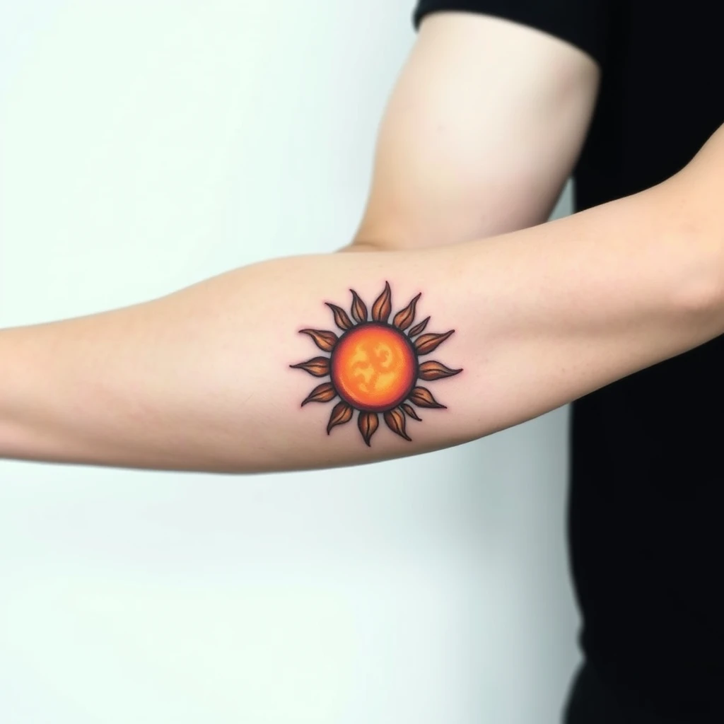 Sun tattoo