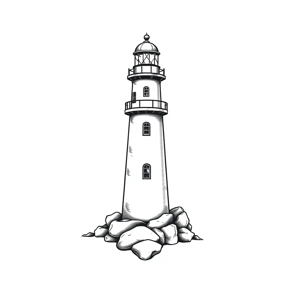 Lighthouse tattoo