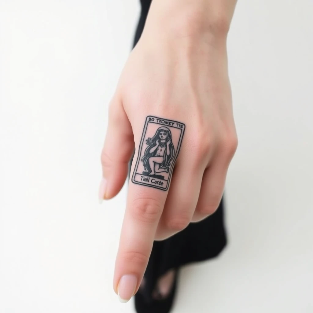 Tarot card tattoo