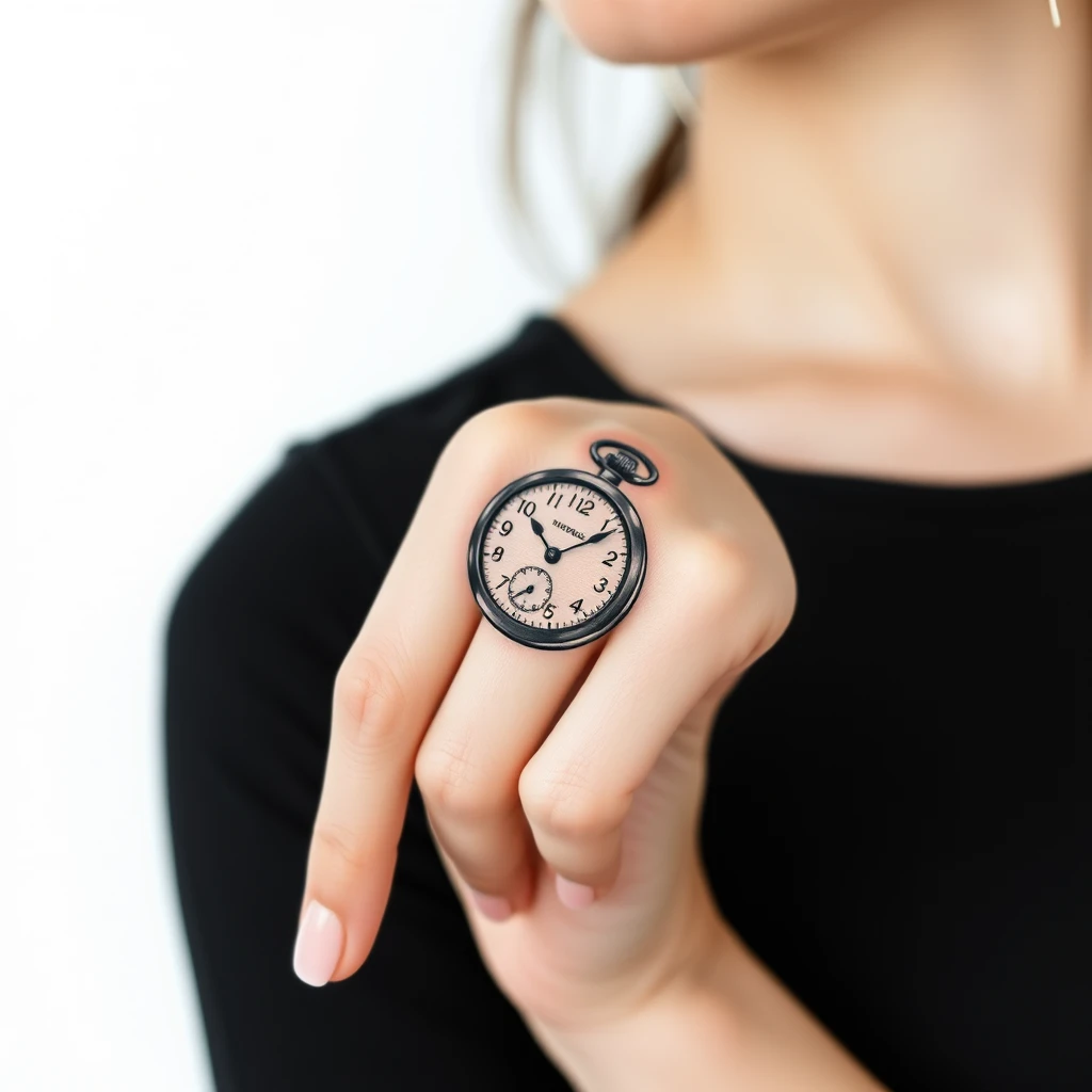 Pocket watch tattoo