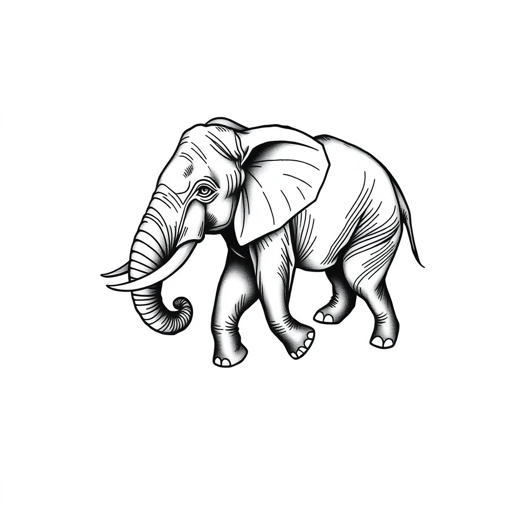 Elephant tattoo