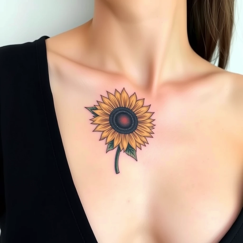 Sunflower tattoo