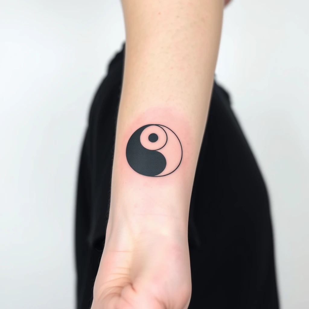 Yin and yang tattoo