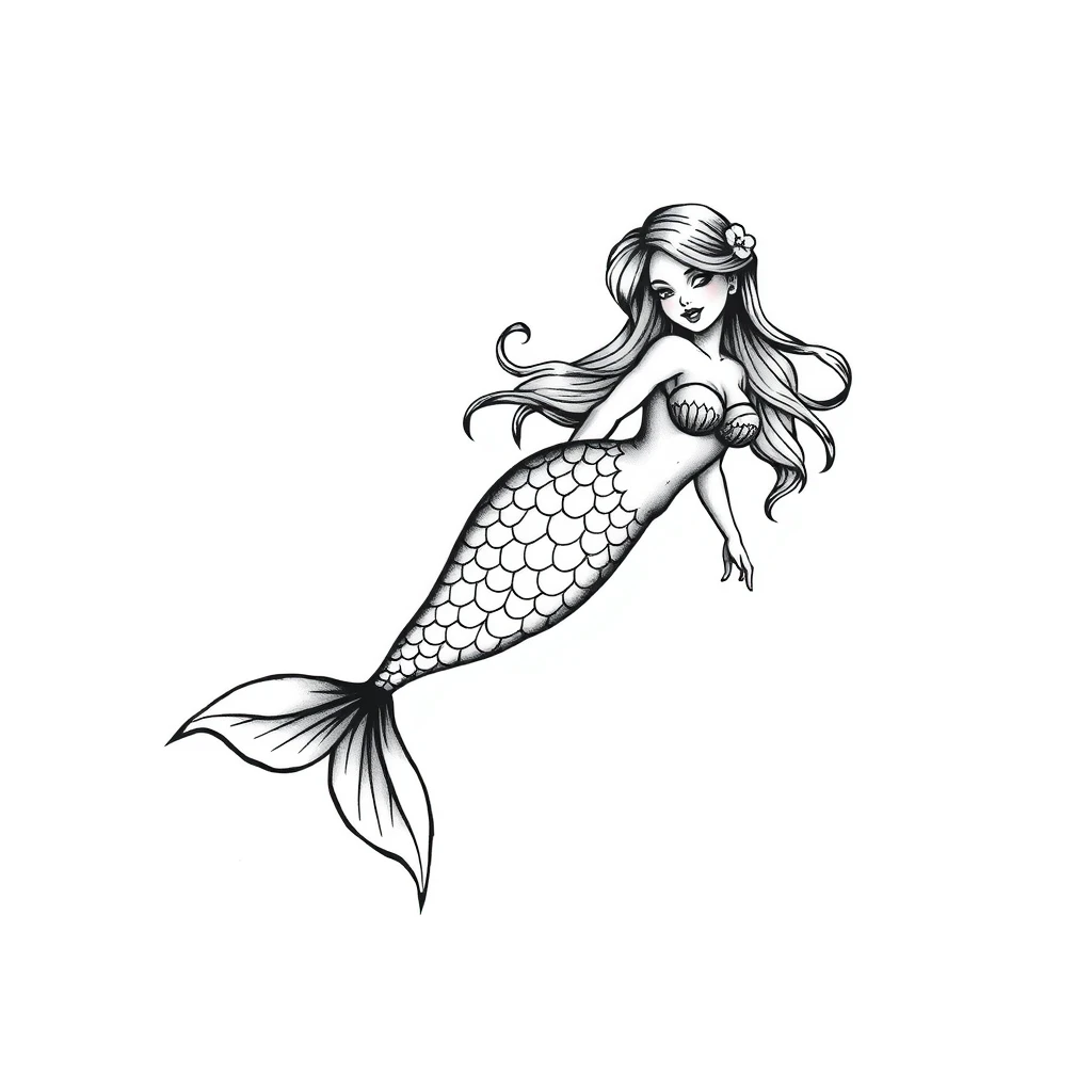 Mermaid tattoo