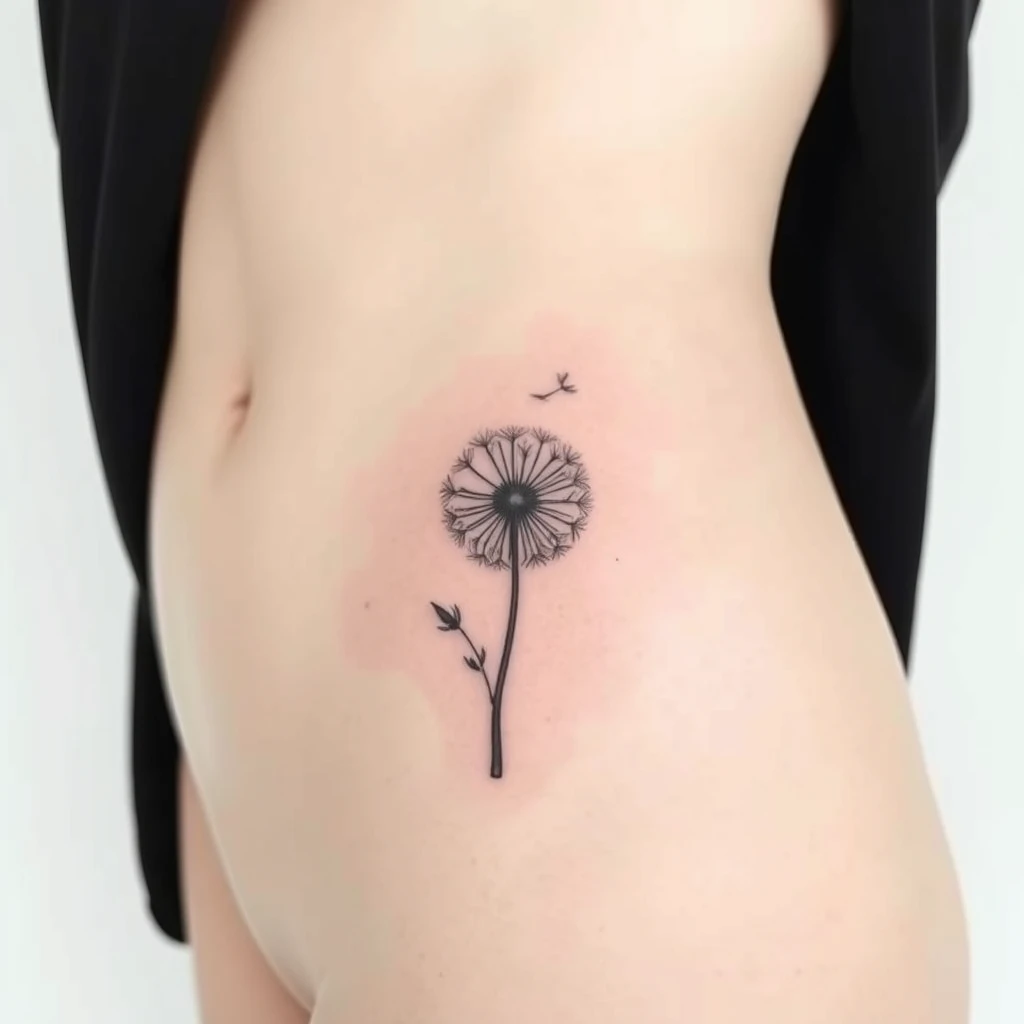 Dandelion tattoo