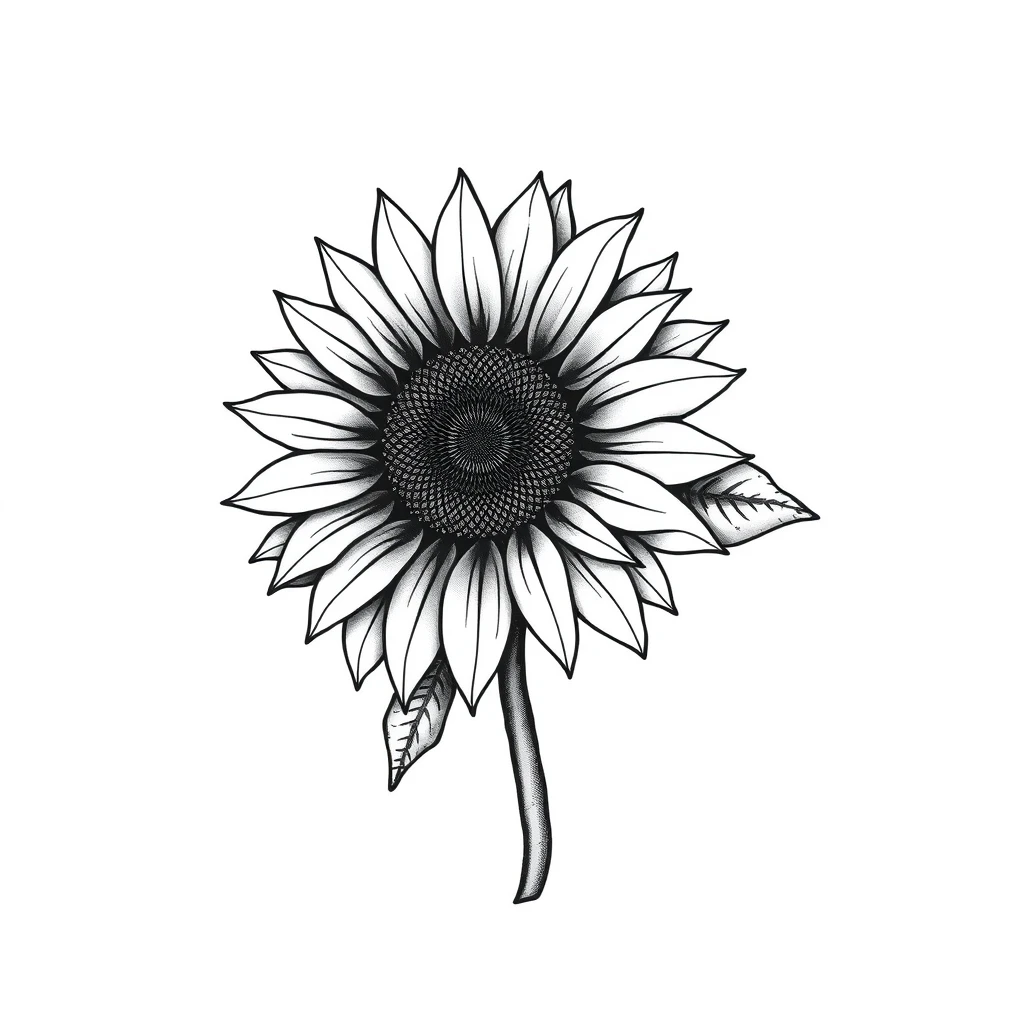 Sunflower tattoo