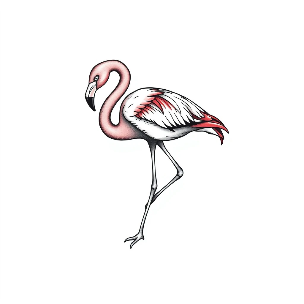 Flamingo tattoo