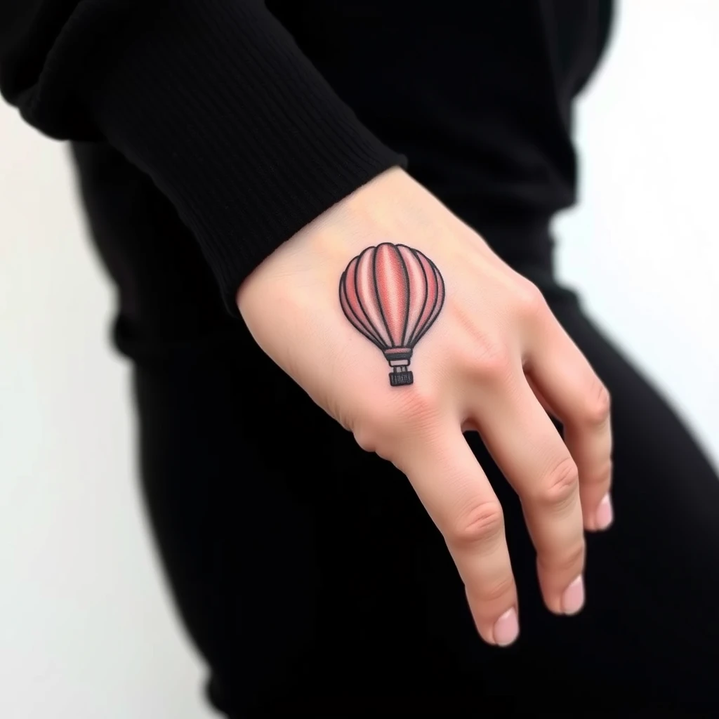 Hot air balloon tattoo