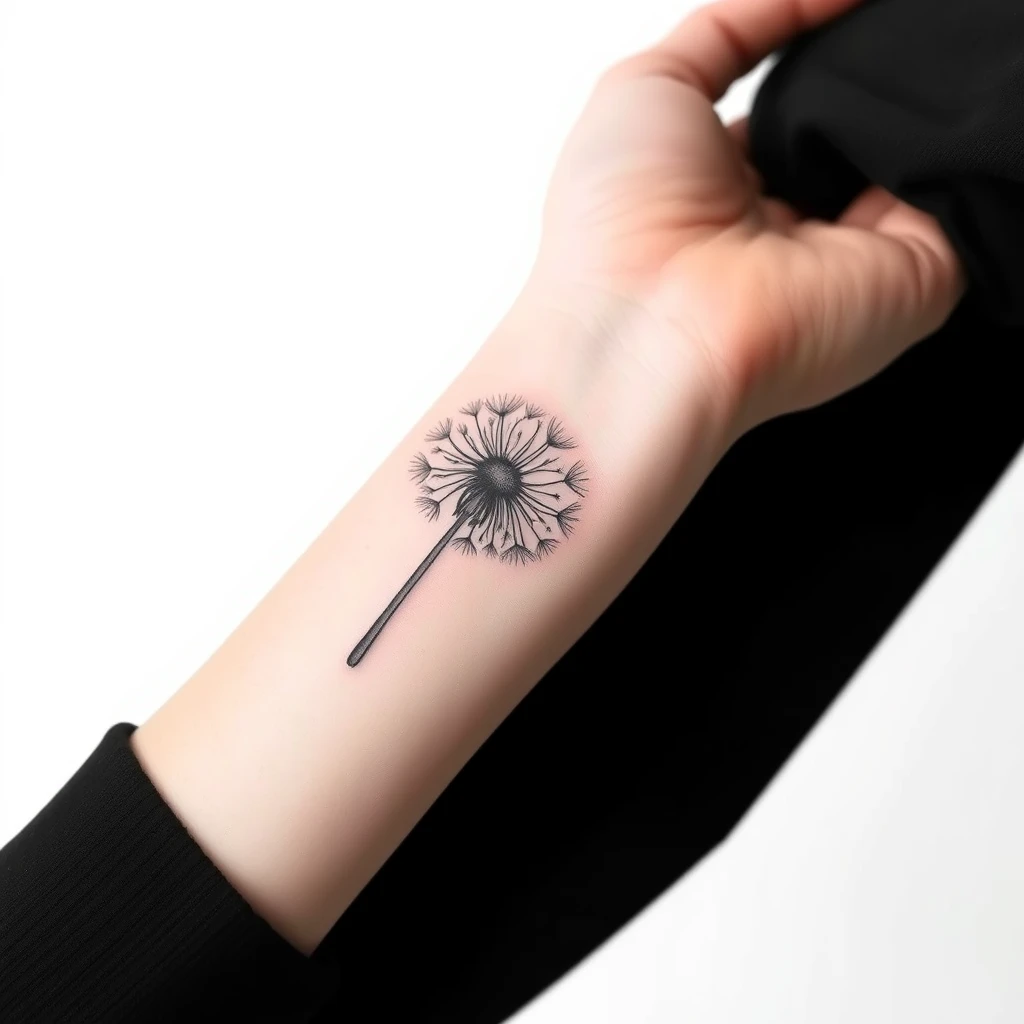 Dandelion tattoo