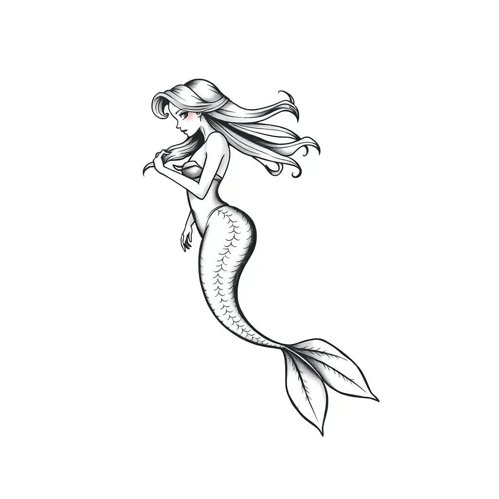 Mermaid tattoo