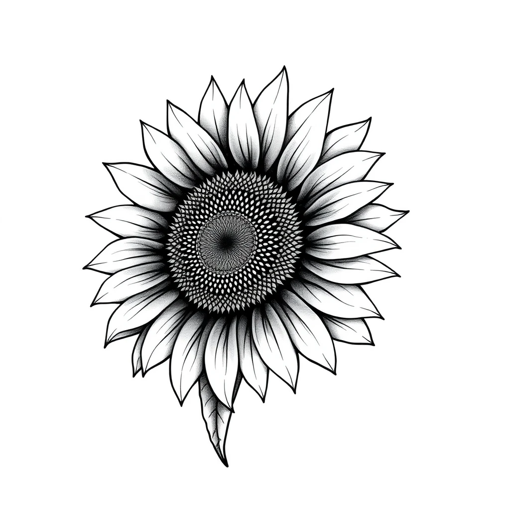 Sunflower tattoo