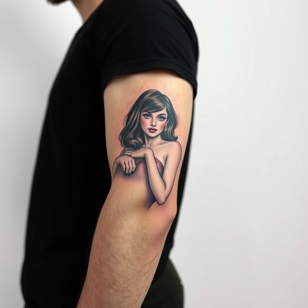 Pinup girl tattoo