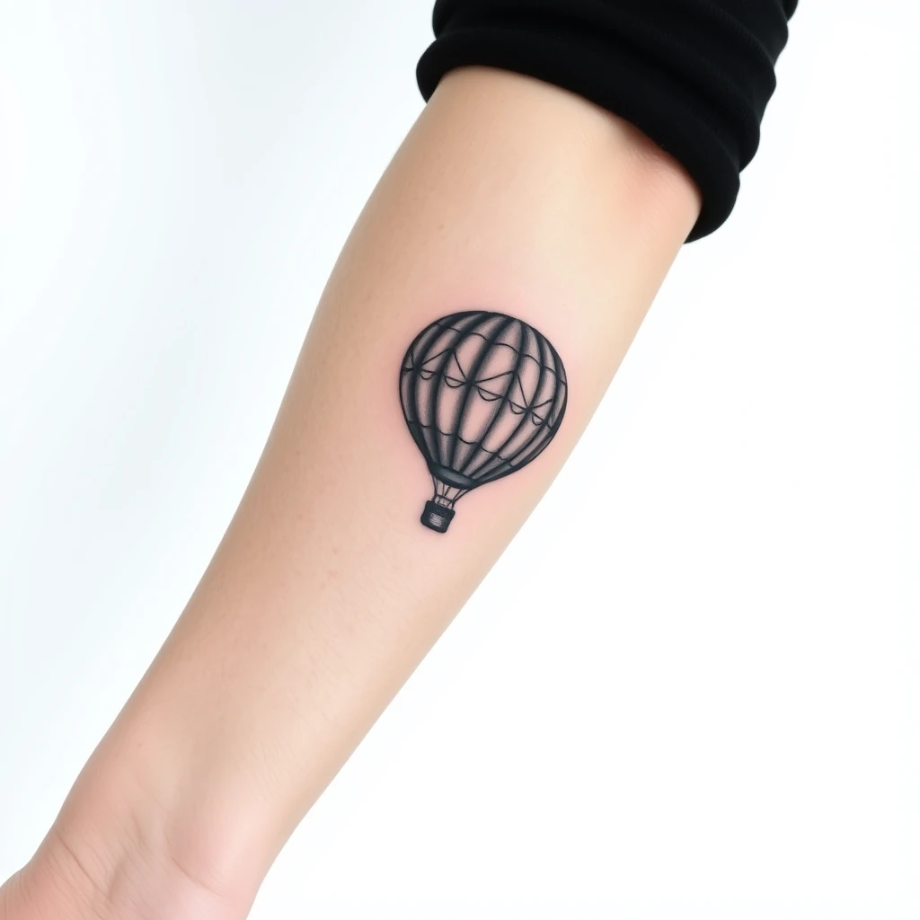 Hot air balloon tattoo