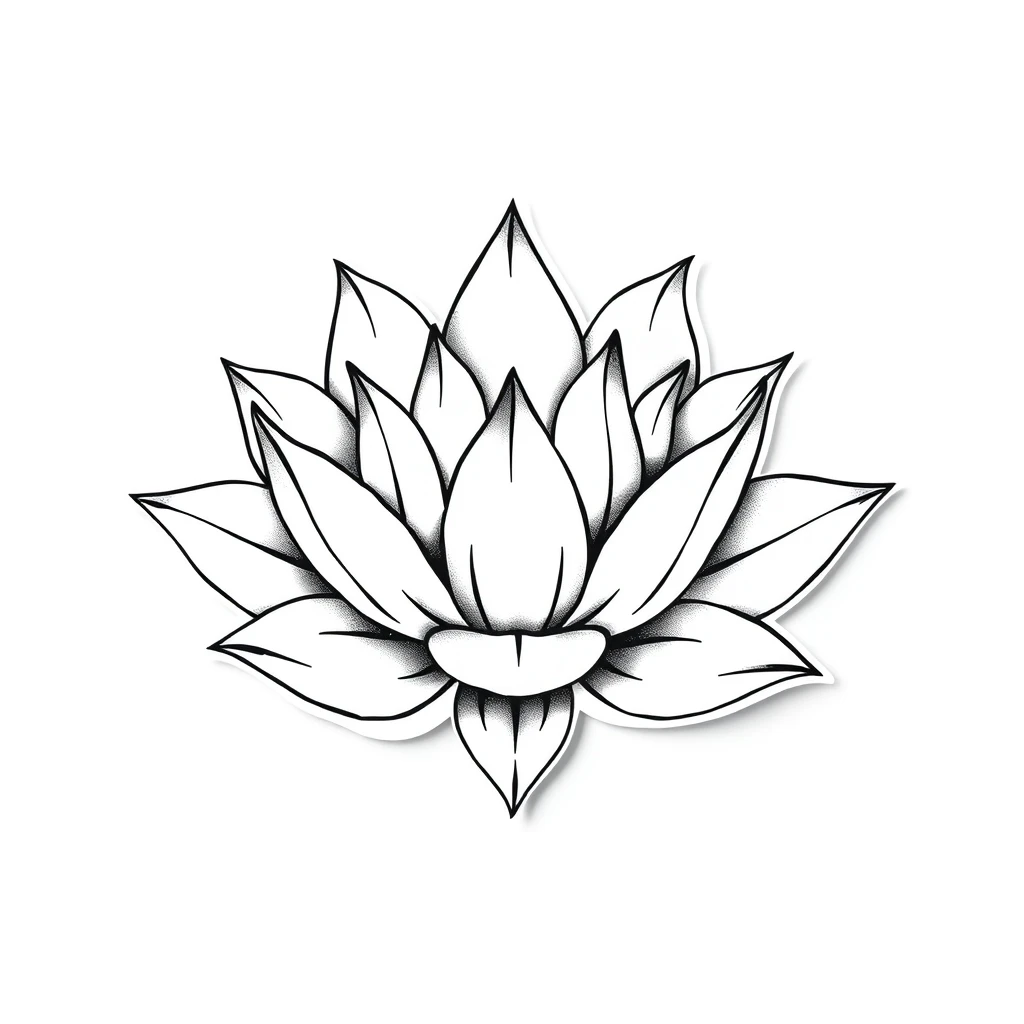 Lotus flower tattoo