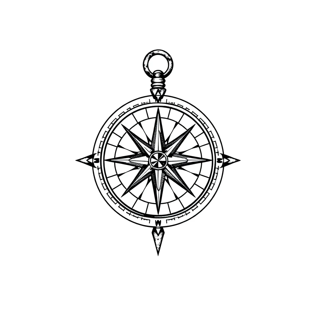 Compass tattoo