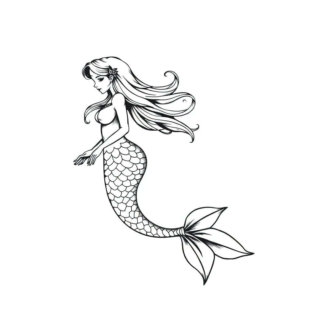 Mermaid tattoo