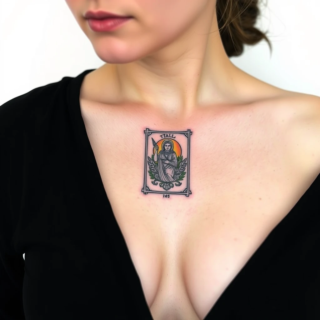 Tarot card tattoo