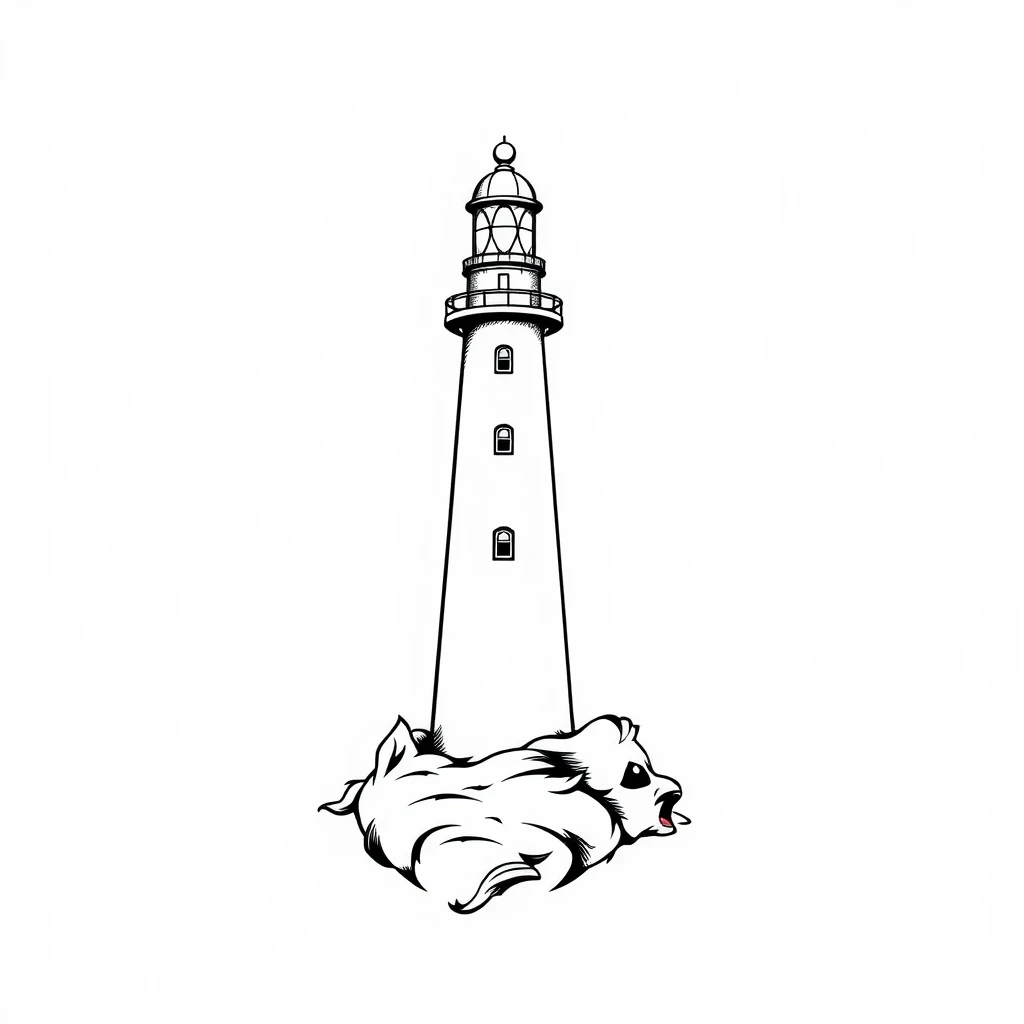 Lighthouse tattoo