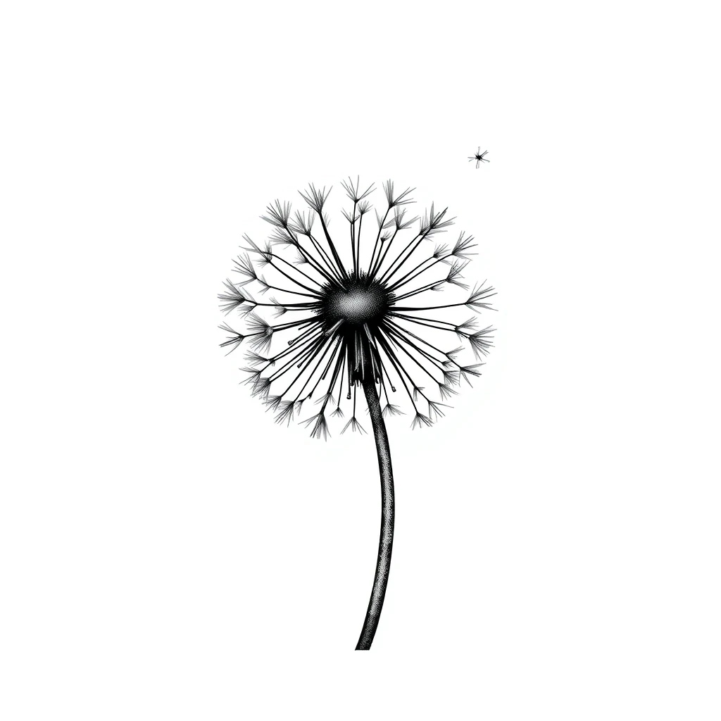 Dandelion tattoo