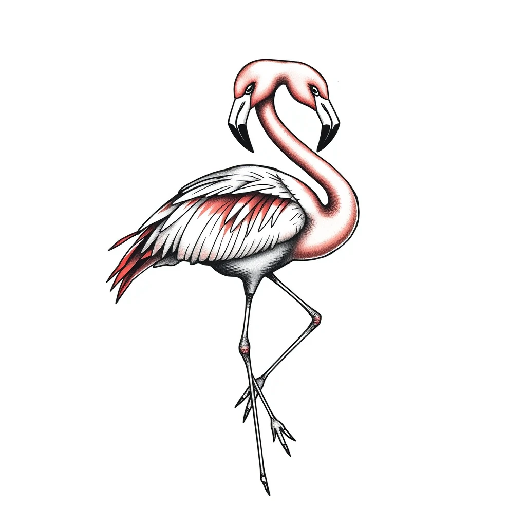 Flamingo tattoo