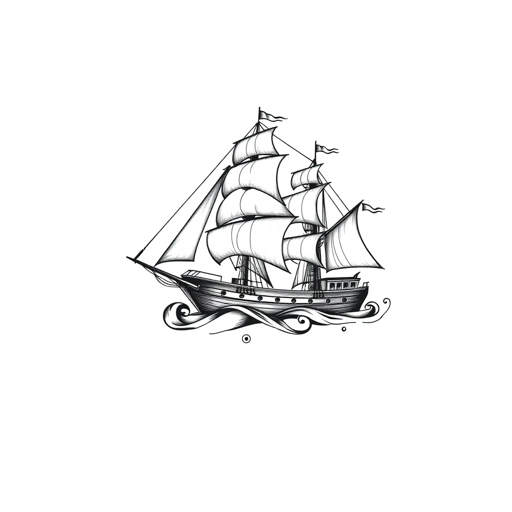 Ship tattoo