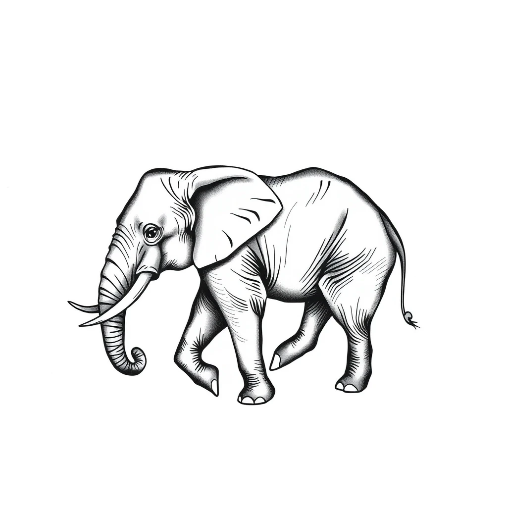 Elephant tattoo