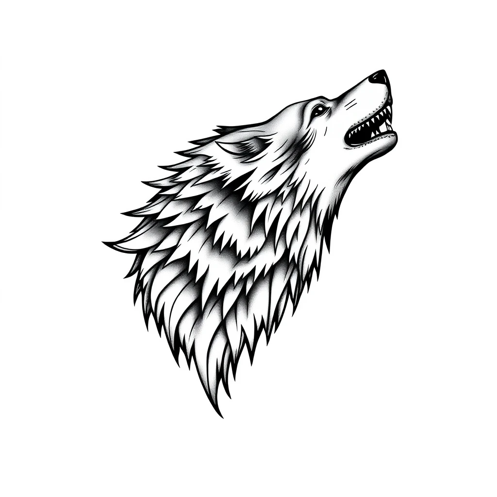 Wolf tattoo