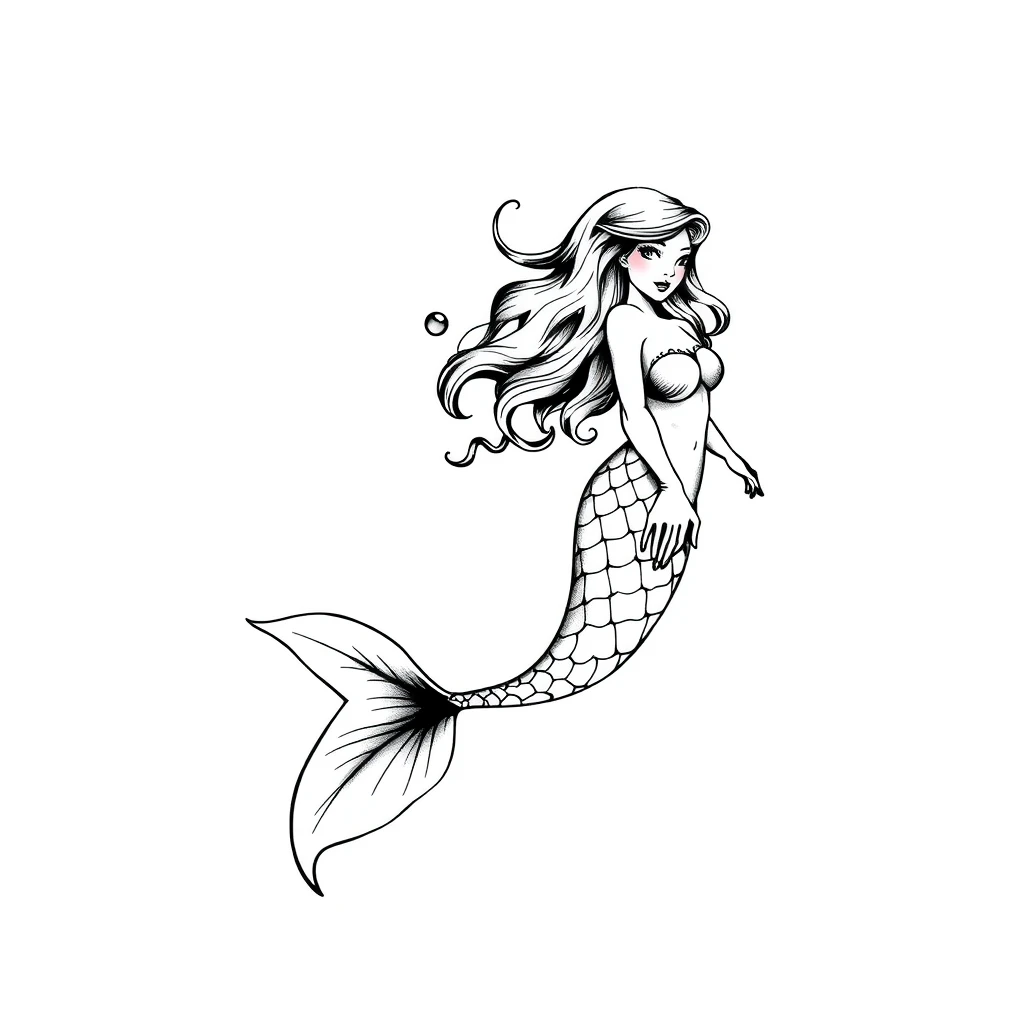 Mermaid tattoo