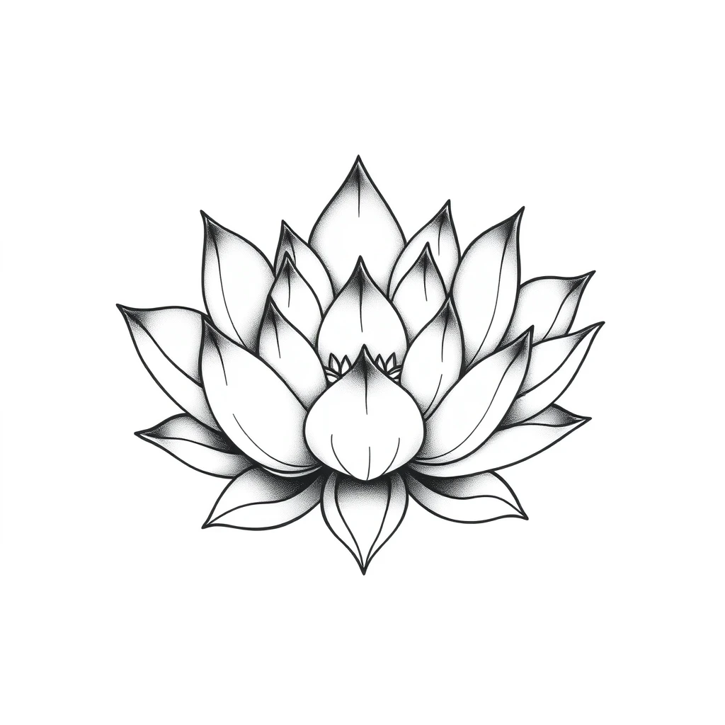 Lotus flower tattoo