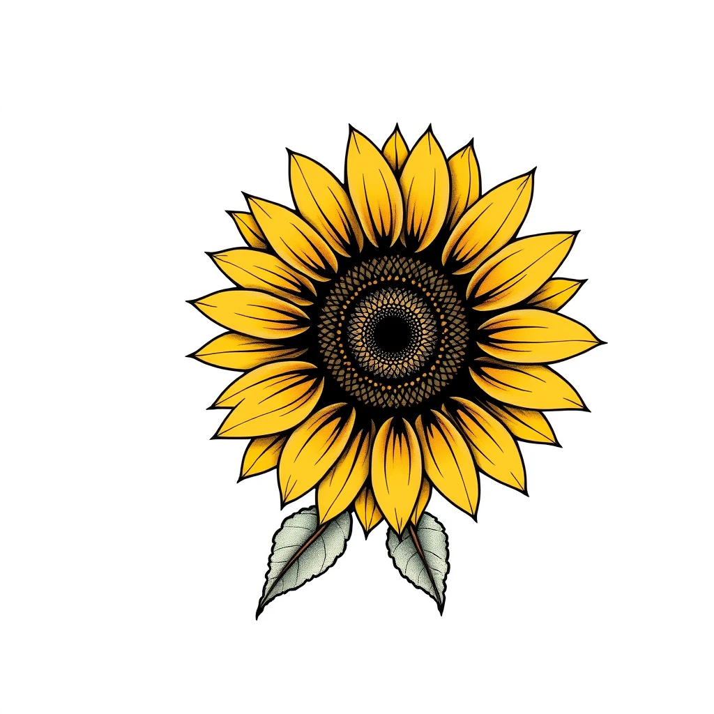 Sunflower tattoo