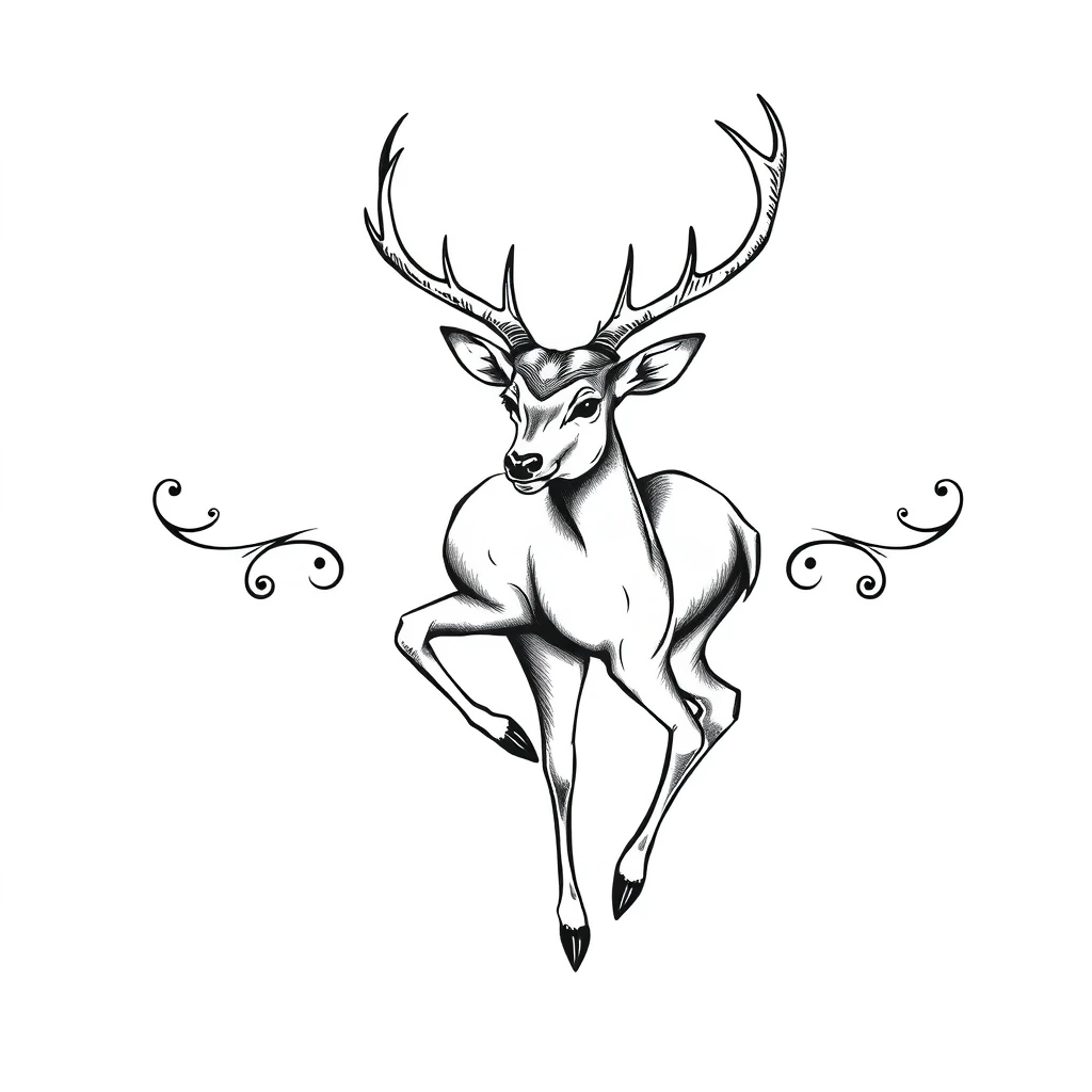 Deer tattoo