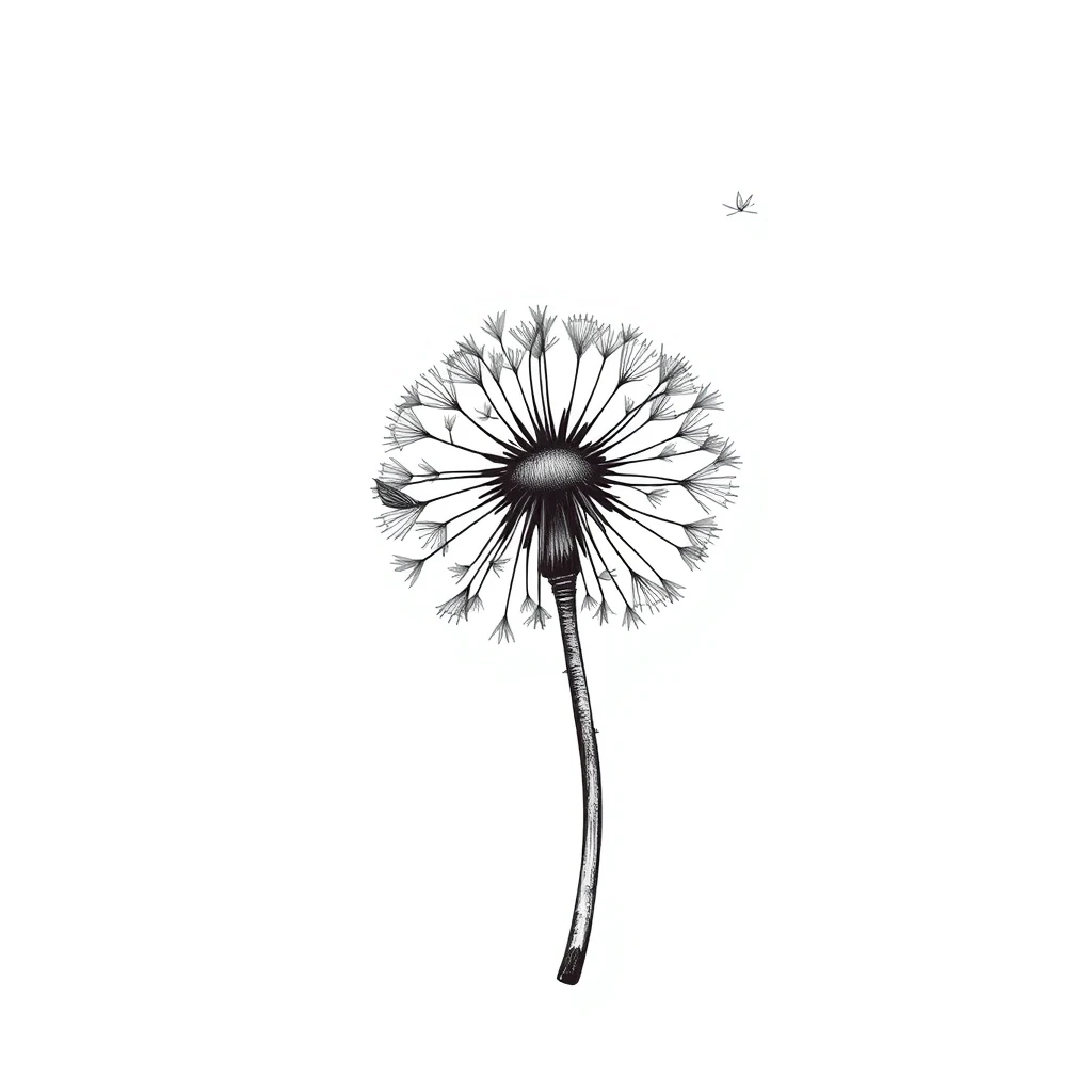 Dandelion tattoo