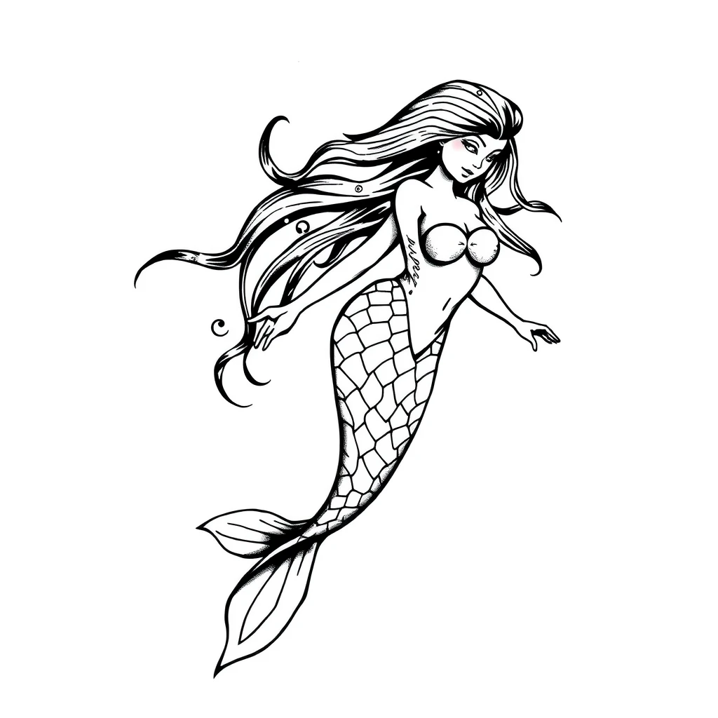 Mermaid tattoo